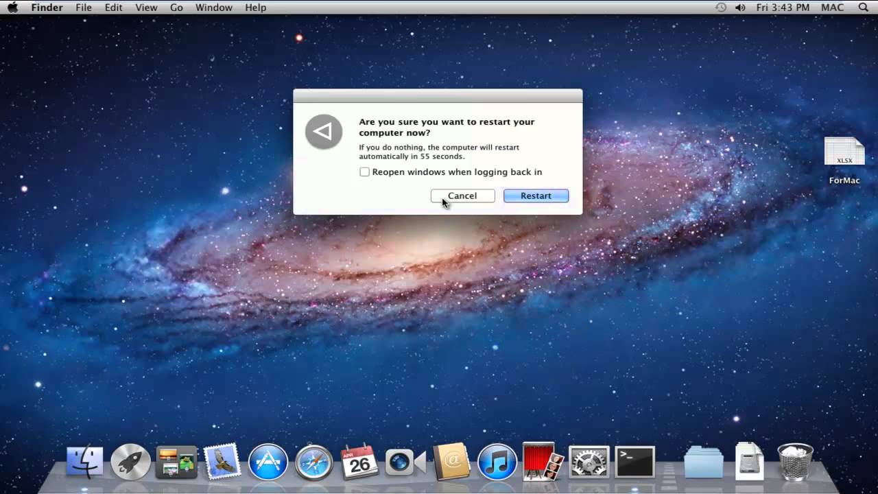 Mac Restart Restart Apps