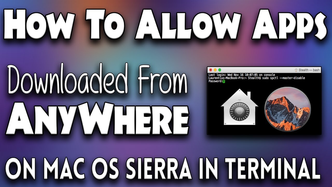 Install Apps On Mac From Unidentified Developer Sierra